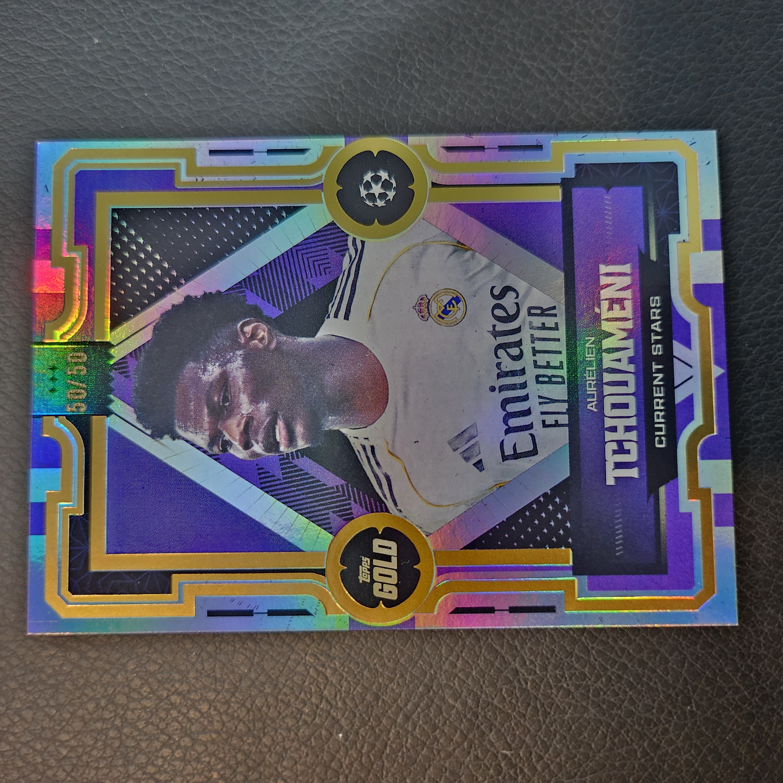 Aurélien Tchouaméni Topps Gold Current Stars 50/50