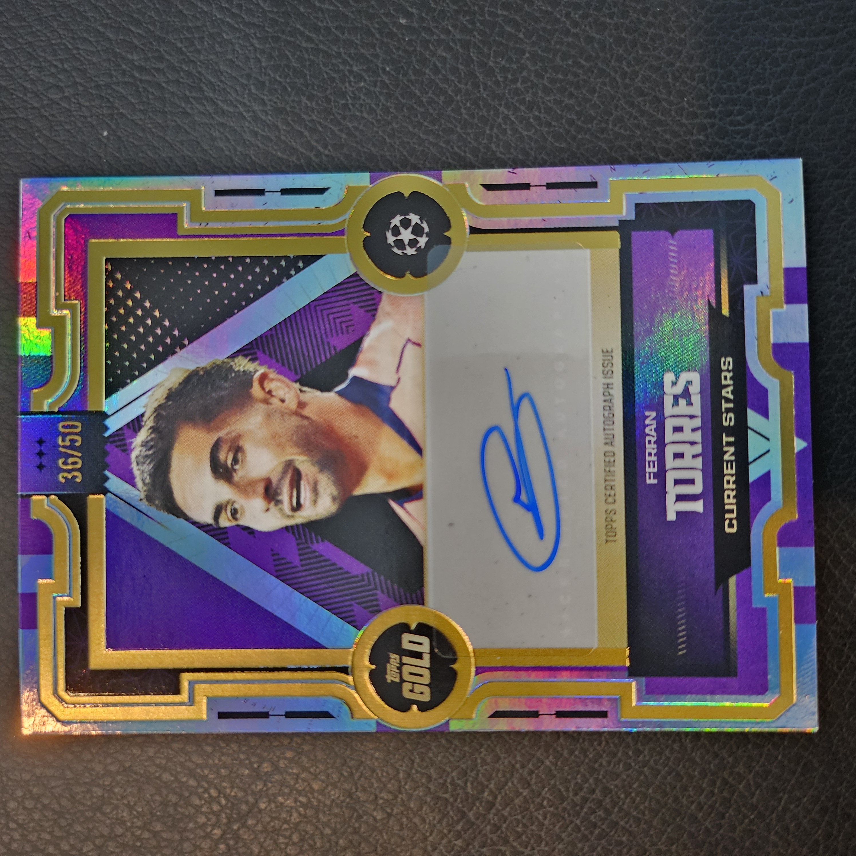 Ferran Torres Current Stars Autograph Purple 36/50